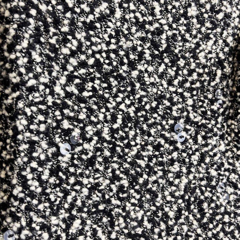 CHANEL - 94A Knit Clear Sequin Dress - Black & White - 38 US 6 - Picture 7 of 12